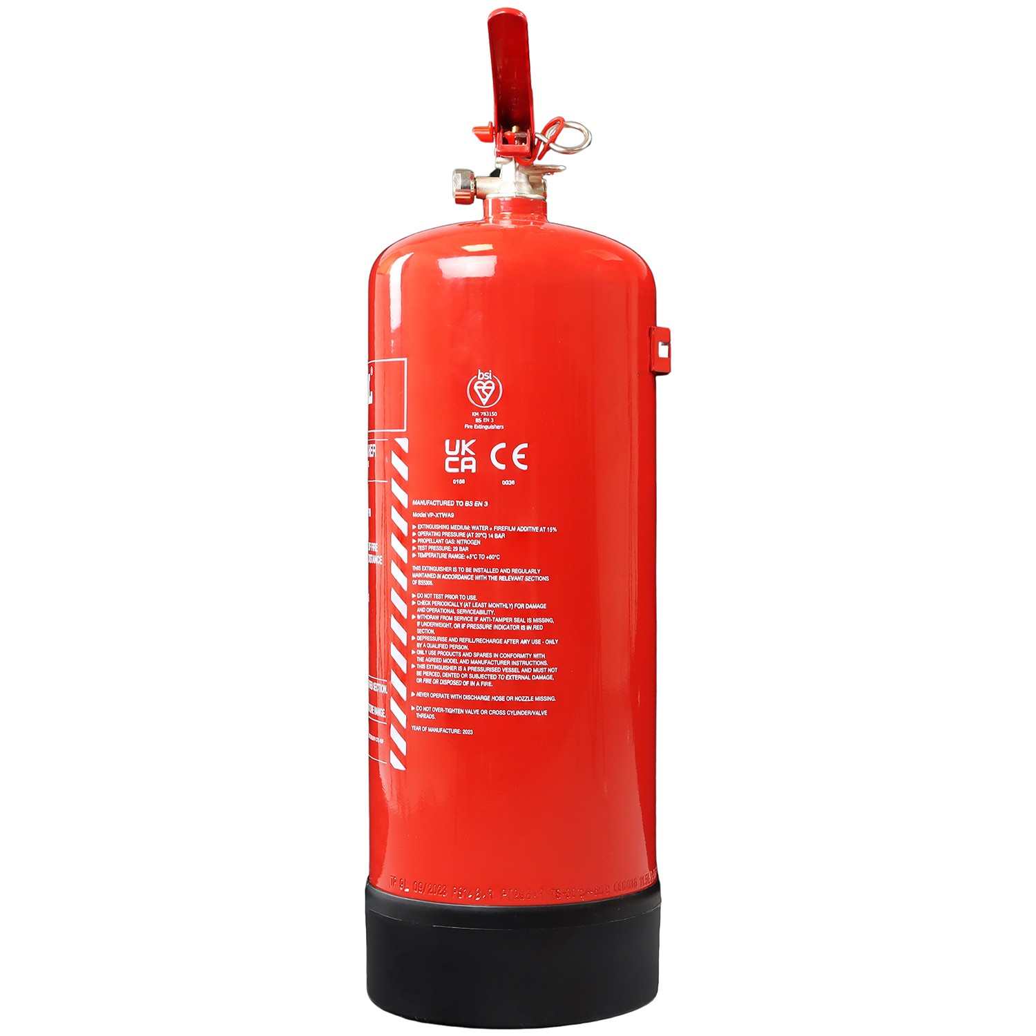 Water extinguisher clearance